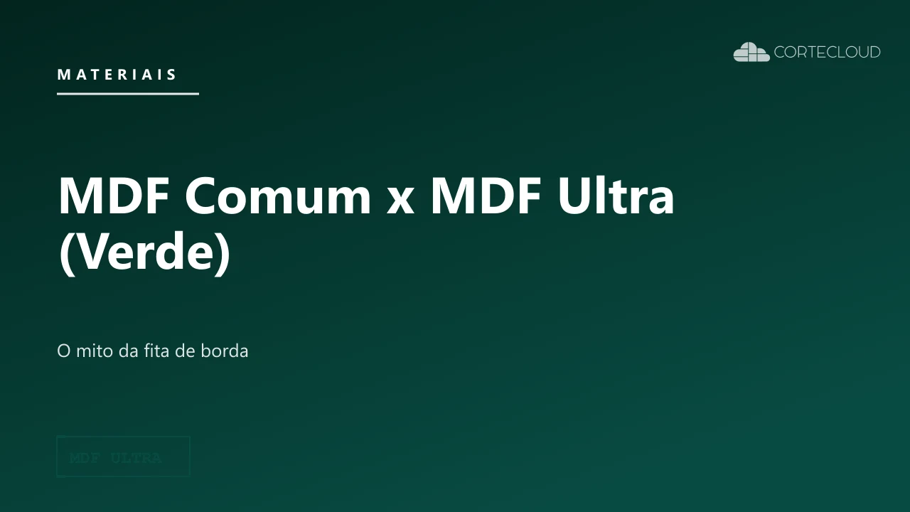 MDF Comum x MDF Ultra (Verde): Qual usar e o mito da fita de borda